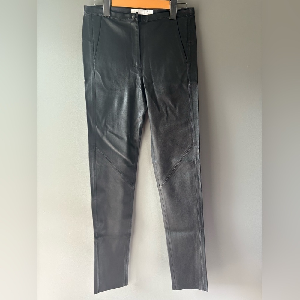MTWTFSS Brand size small Black Faux skinny Leather Pants trousers. NWOT - Picture 2 of 9